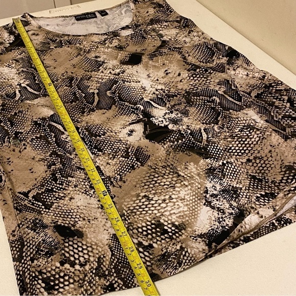 Attitudes by Renee LagenLook Shiny Snake Pattern Size M Tunic Casual Boho - Picture 10 of 10